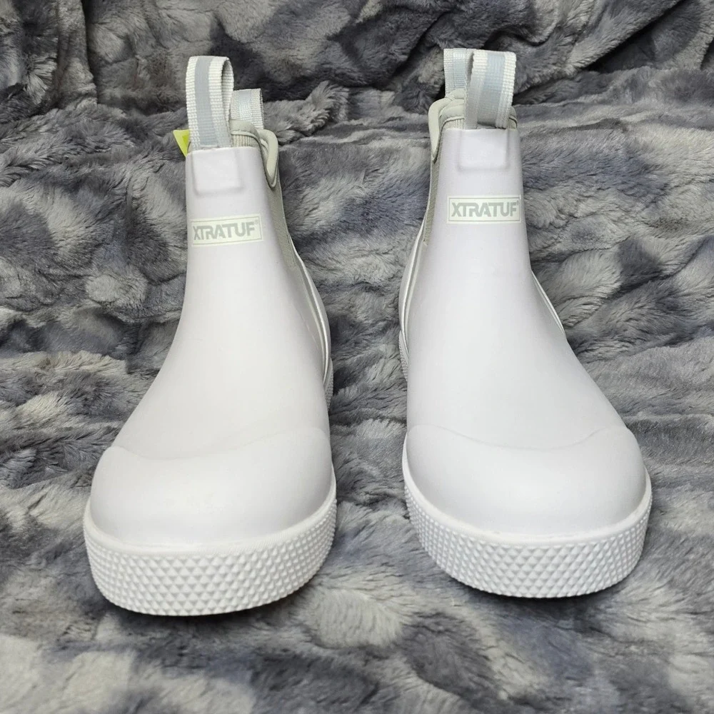 NWT XTRATUF Mens‎ Wheelhouse Ankle Deck Boots White size 9